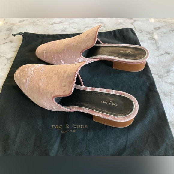 rag & bone Shoes - Rag & Bone NY pink velvet size 41 mules